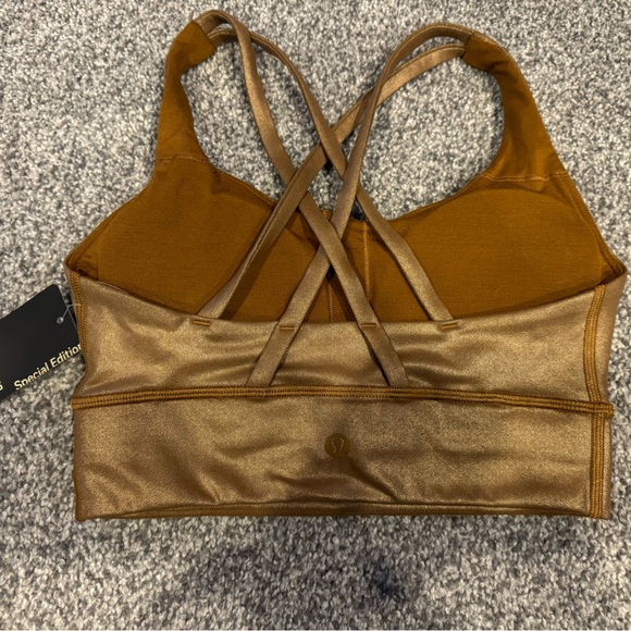 NWT Lululemon Special Edition Long Line Bra - Shine - Size 4 - Picture 2 of 4